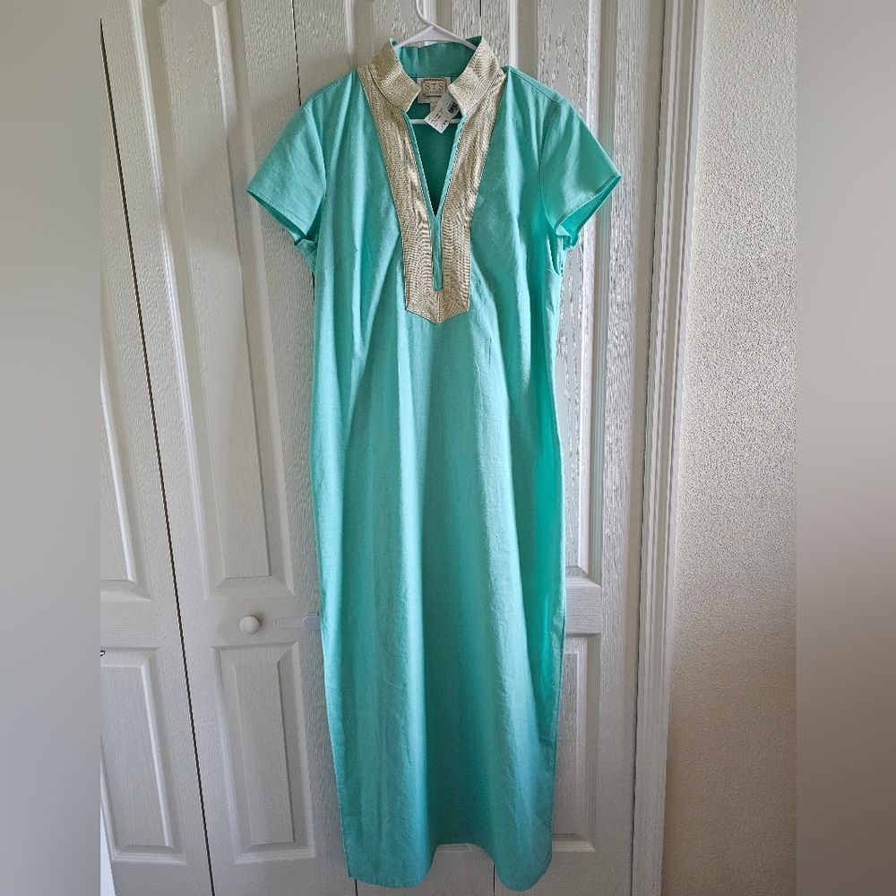 Sail to Sable Aqua Tunic Dress NWT